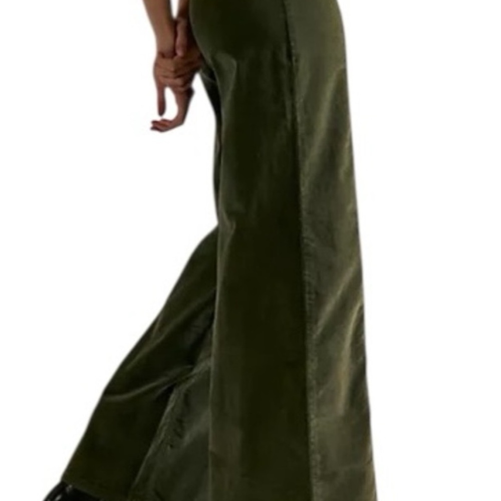We The Free Libra Green Wide-Leg Cord Jeans NWT 32 - Picture 11 of 11
